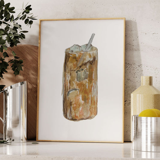 Iced Coffee Art Print
