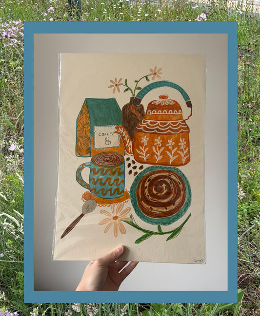 Sale Coffee Morning Print A3