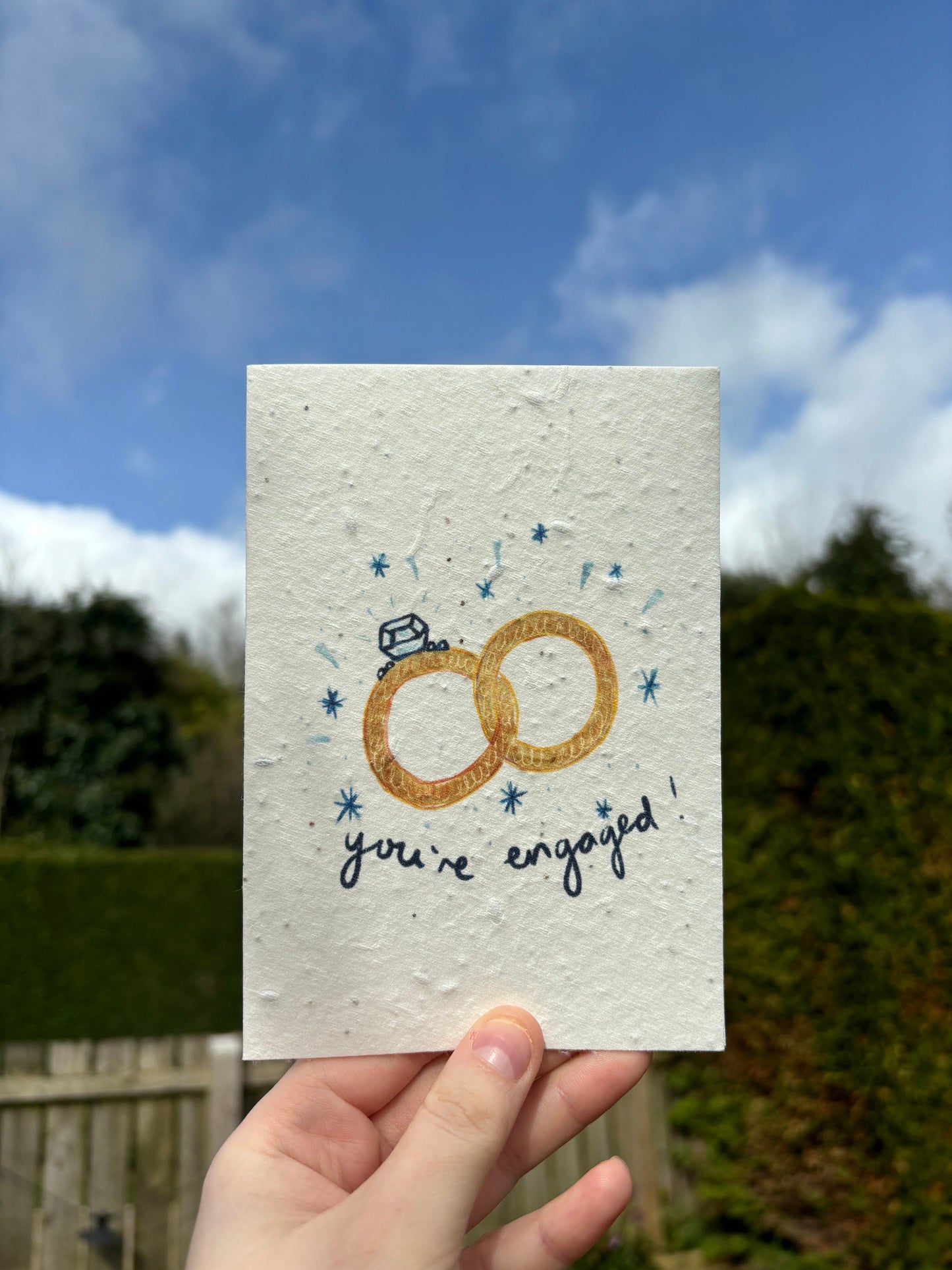 You're Engaged Seed Paper Card