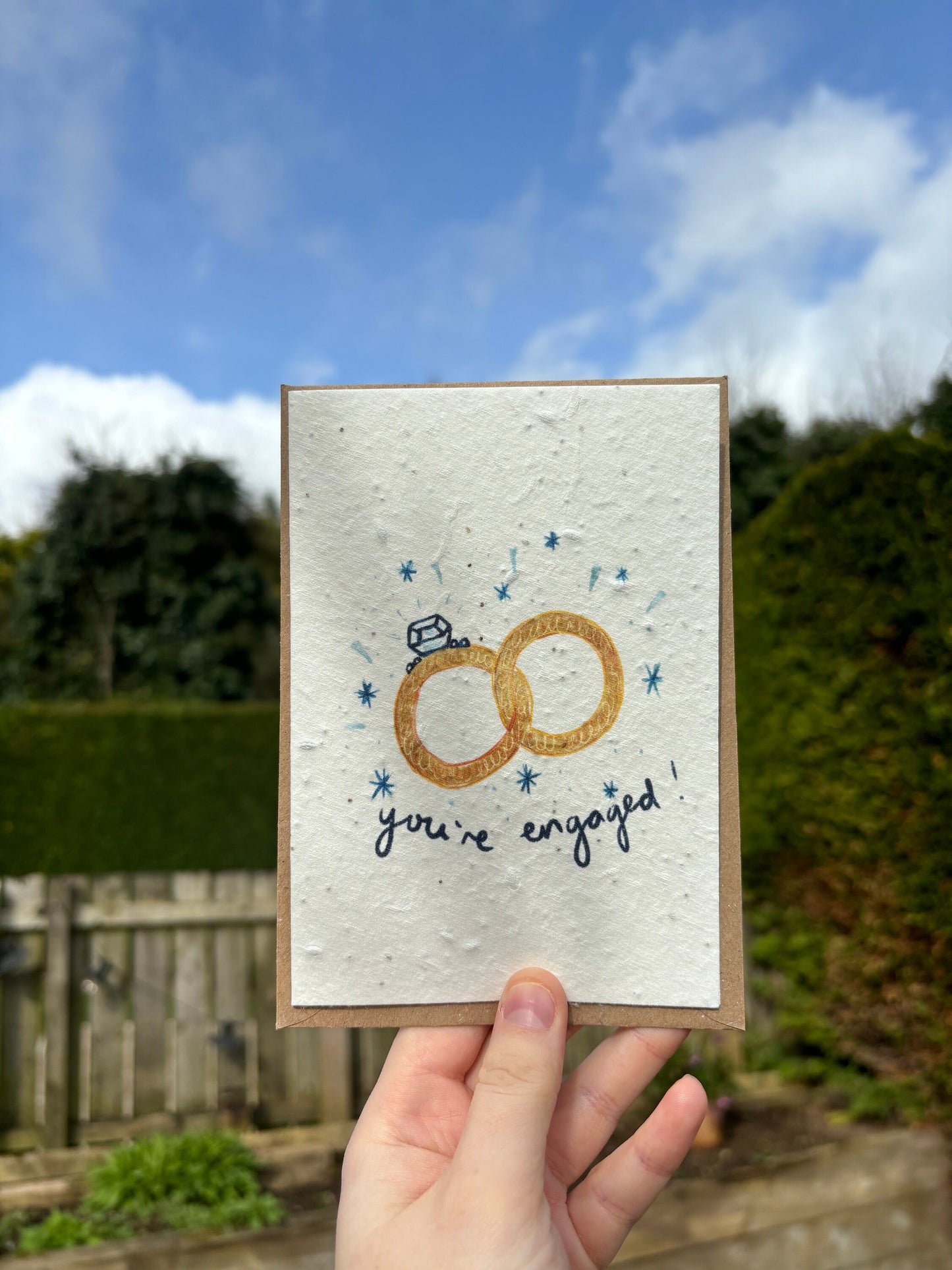 You're Engaged Seed Paper Card