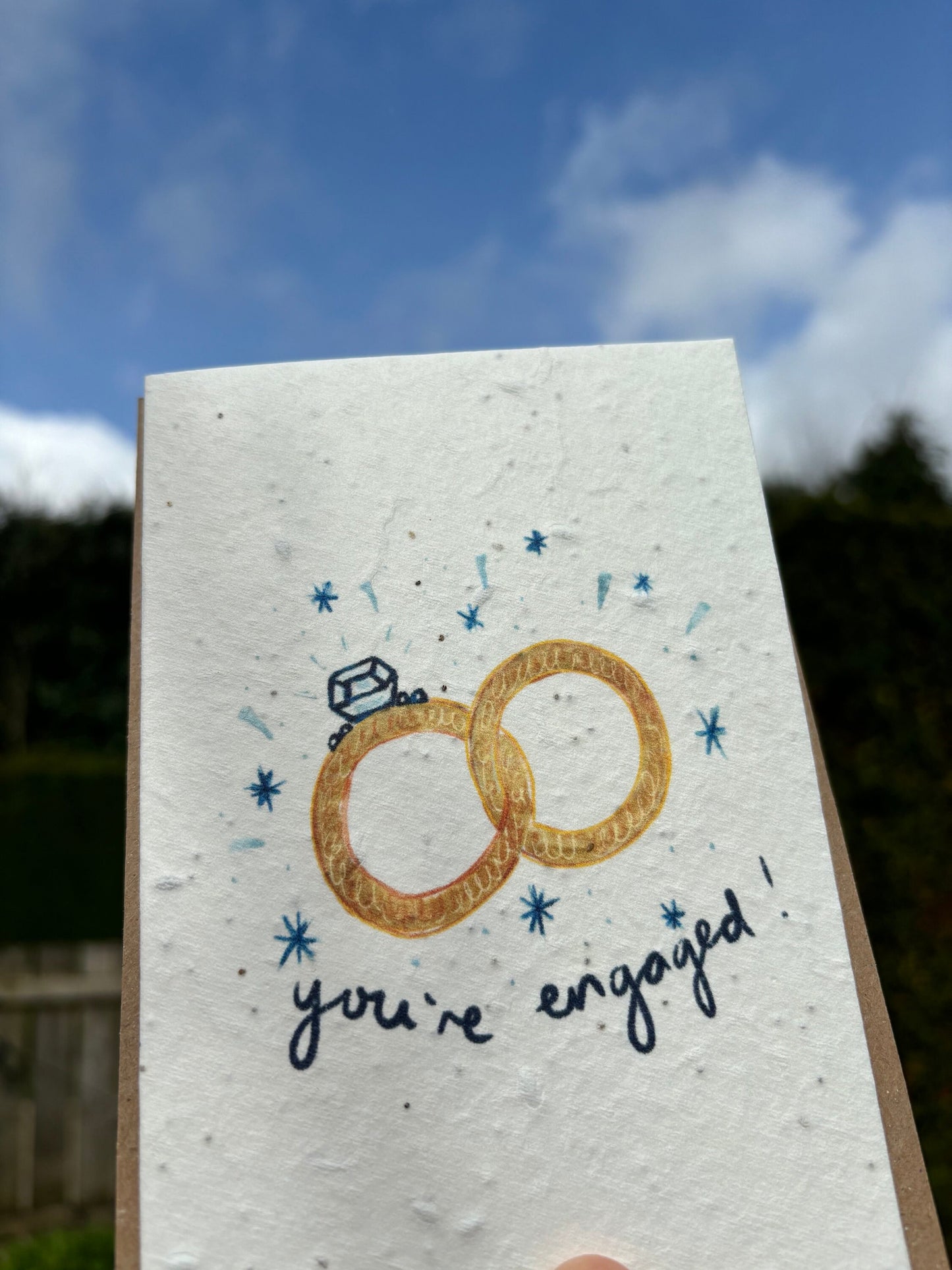 You're Engaged Seed Paper Card